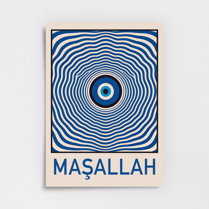 "Maşallah" Nazar Boncuğu Poster Baskı