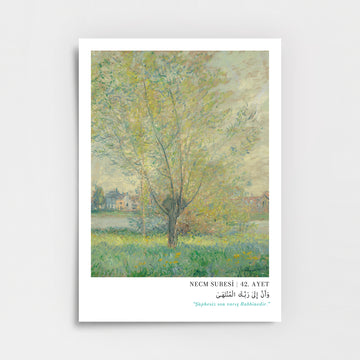 Necm Sûresi 42. Ayet – Şüphesiz Son Varış Rabbinedir Poster Baskı