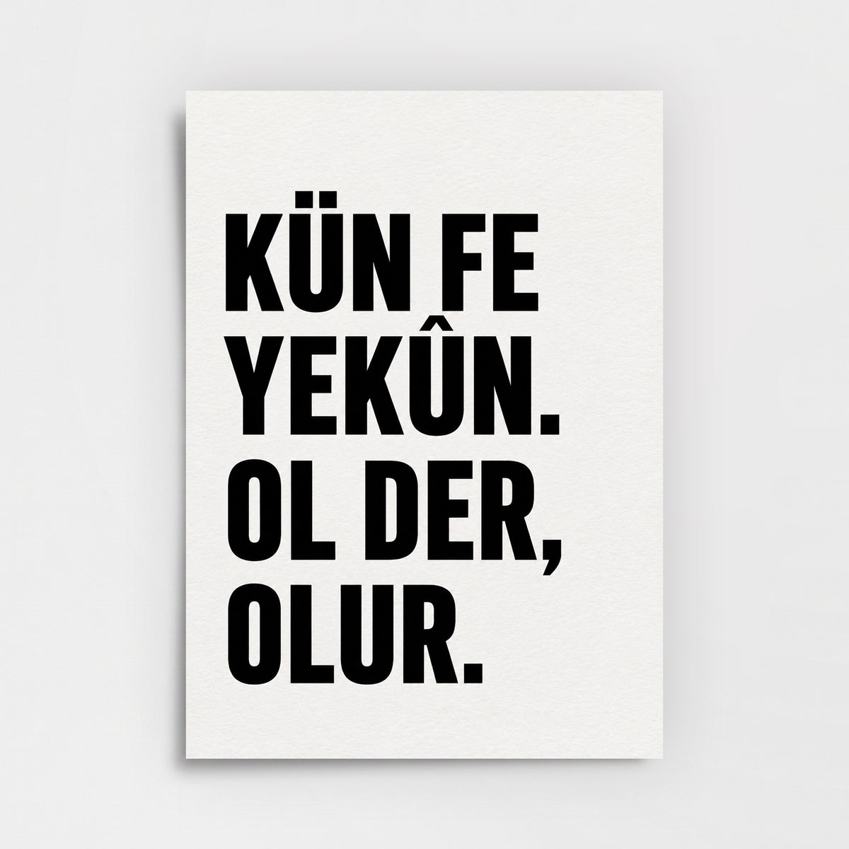 Kün Fe Yekûn Poster