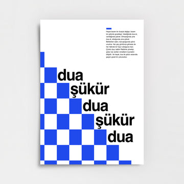 Dua ve Şükür – Hayatın Güzel Yolculuğu Poster Baskı