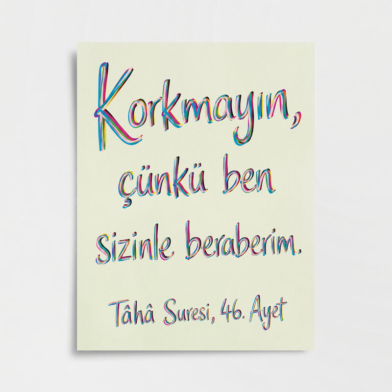 Tâhâ Suresi 46. Ayet Poster