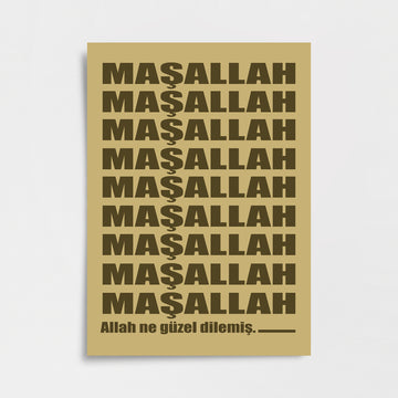 "Maşallah" Tipografik Poster