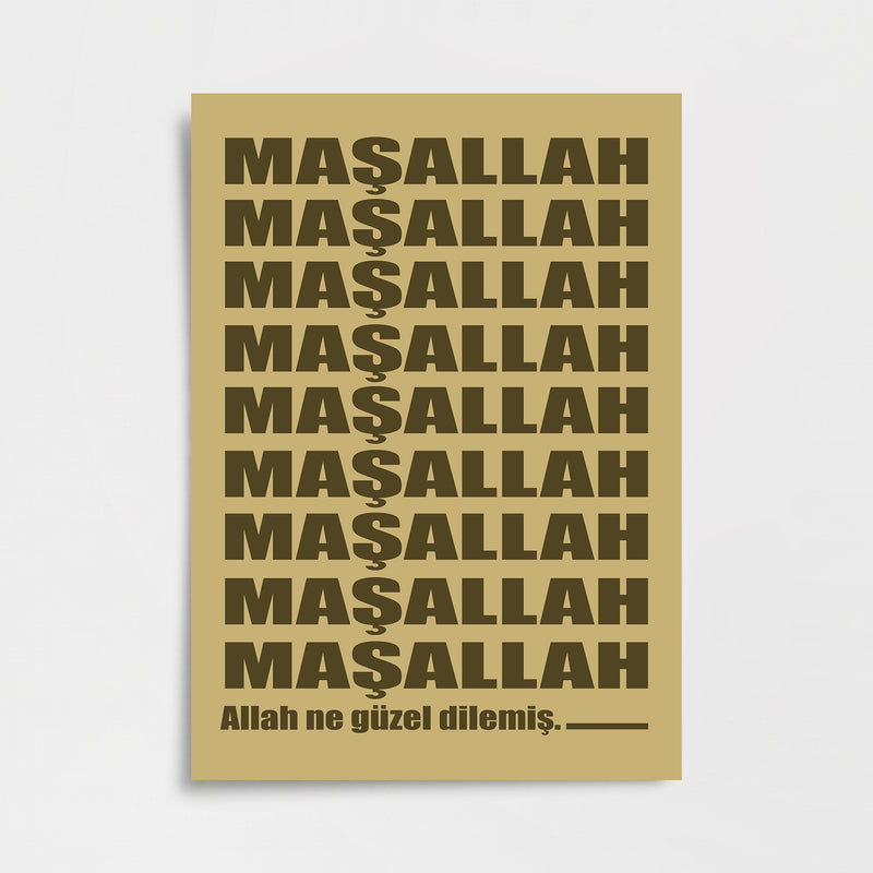 "Maşallah" Tipografik Poster