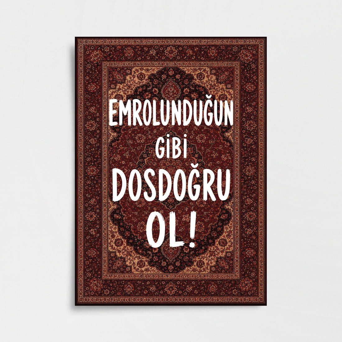 Halı Desenli Tipografik Poster