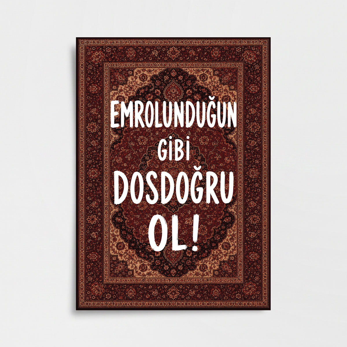 Halı Desenli Tipografik Poster