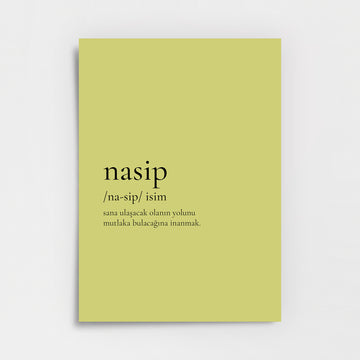 Nasip Poster Baskı