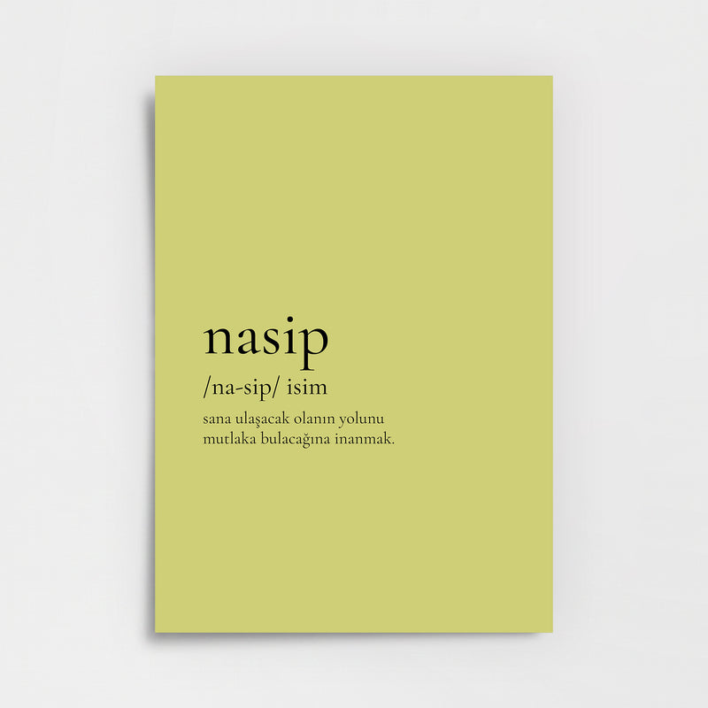Nasip Poster Baskı