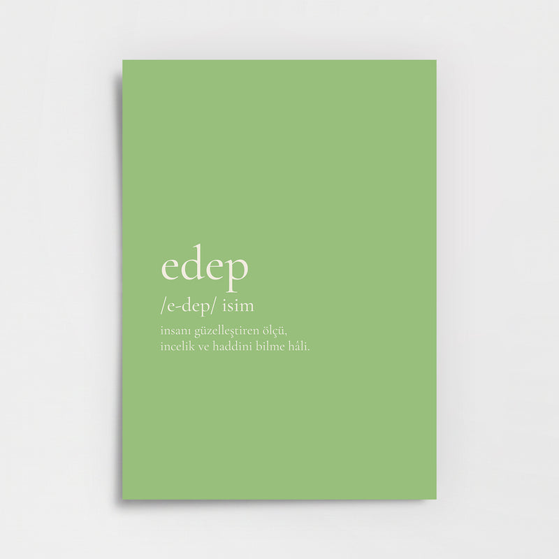Edep Poster Baskı