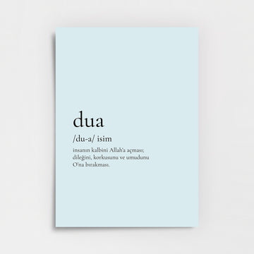 Dua Poster Baskı