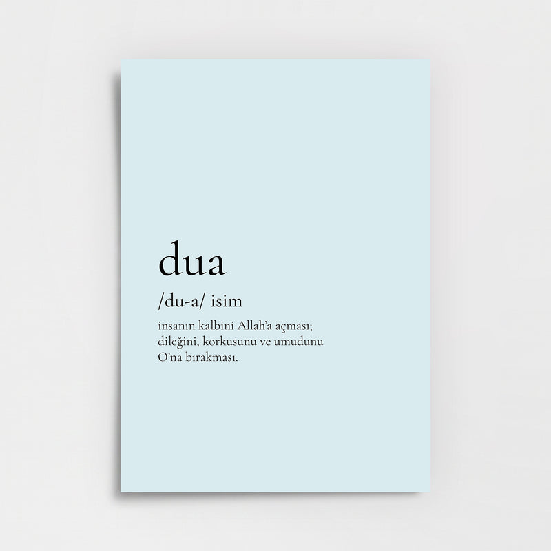 Dua Poster Baskı