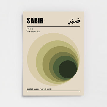 Sabret, Allah Vaktini Bilir Poster Baskı
