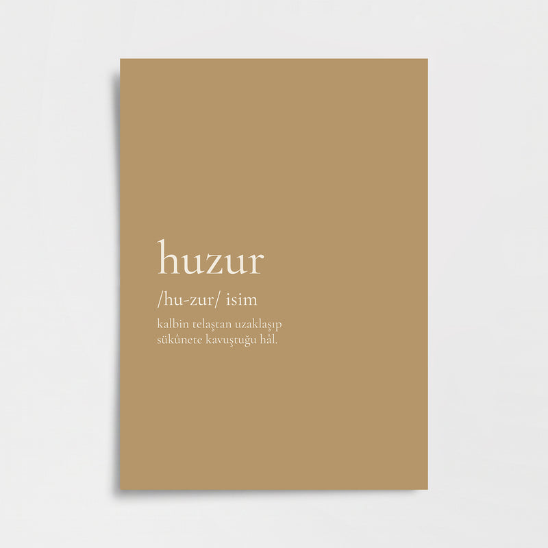 Huzur Poster Baskı