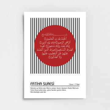 Fatiha Suresi Modern İslami Poster Baskı