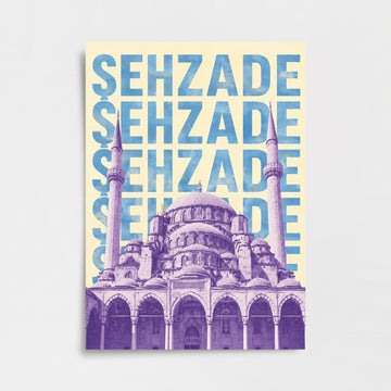 Şehzade Camii Retro Posteri