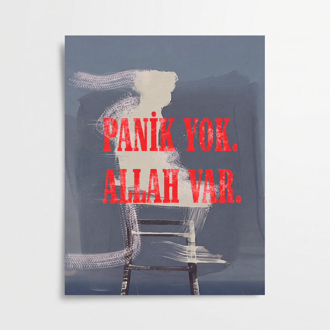 "Panik Yok Allah Var" Soyut Poster