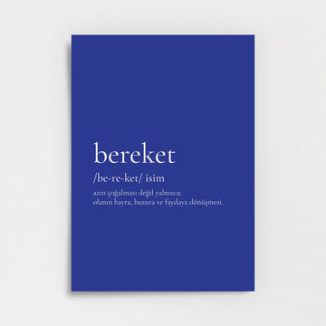 Bereket Poster Baskı