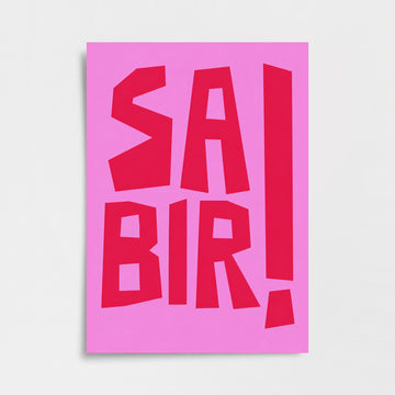 "Sabır" Tipografik Posteri