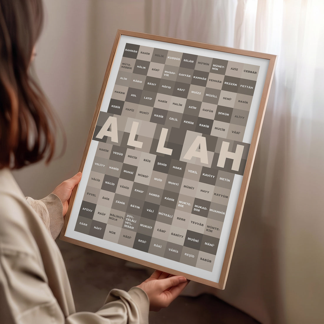 Allah’ın 99 İsmi Esmaü’l Hüsnâ Poster Baskı