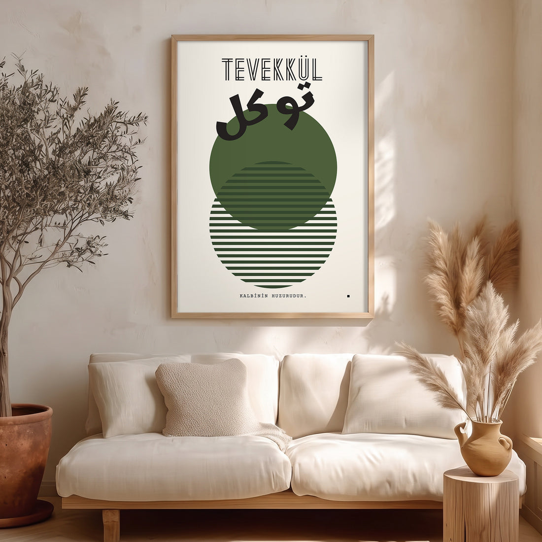 Tevekkül Kalbinin Huzurudur Poster Baskı