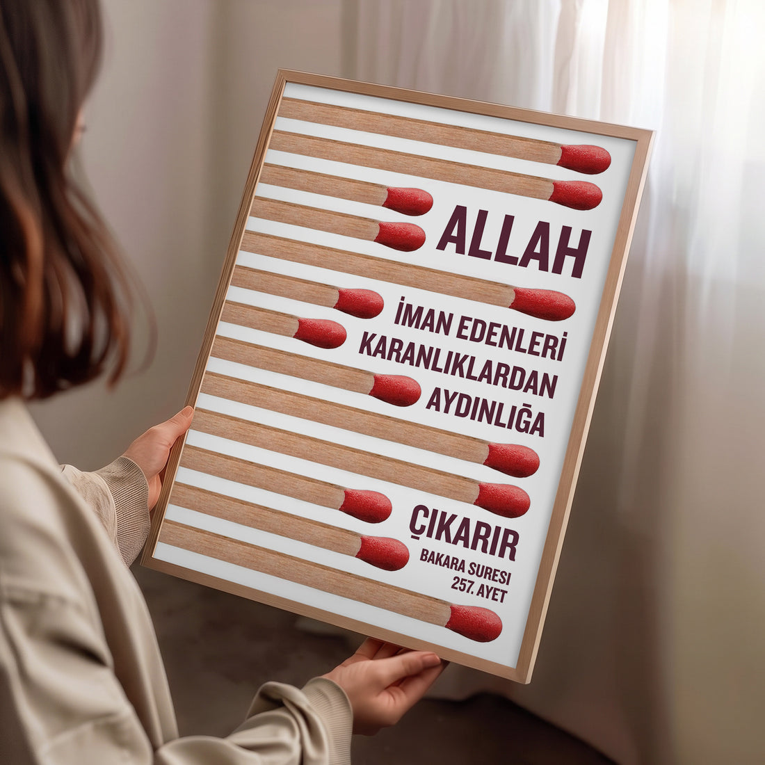 Bakara Suresi 257. Ayet Poster Baskı