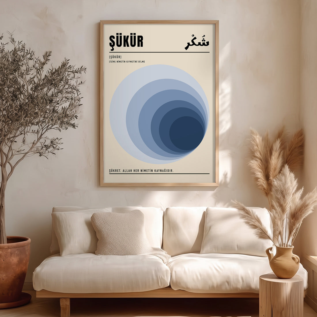 Şükret, Allah Her Nimetin Kaynağıdır Poster Baskı