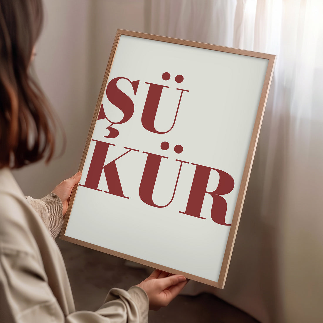 Bir Kelime: "Şükür" Poster Baskı