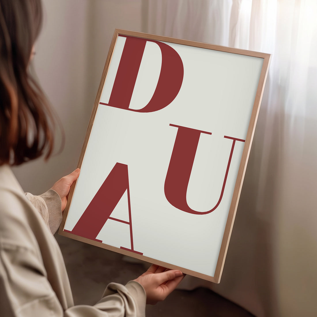 Bir Kelime:"Dua" Poster Baskı