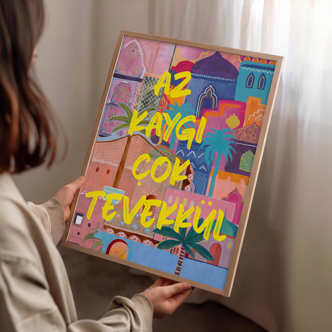 Az Kaygı Çok Tevekkül Poster Baskı