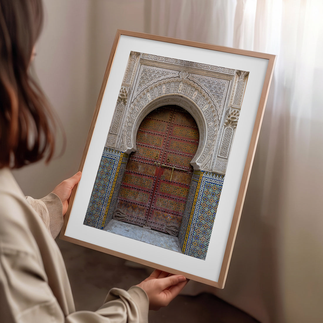Fas Geleneksel Kapısı Poster Baskı