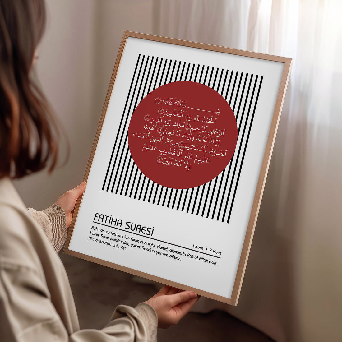 Fatiha Suresi Modern İslami Poster Baskı
