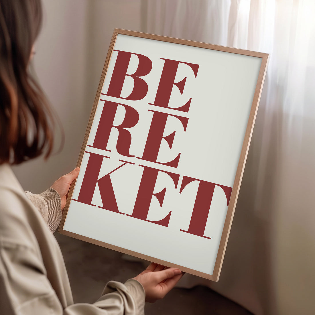 Bir Kelime:"Bereket" Poster Baskı