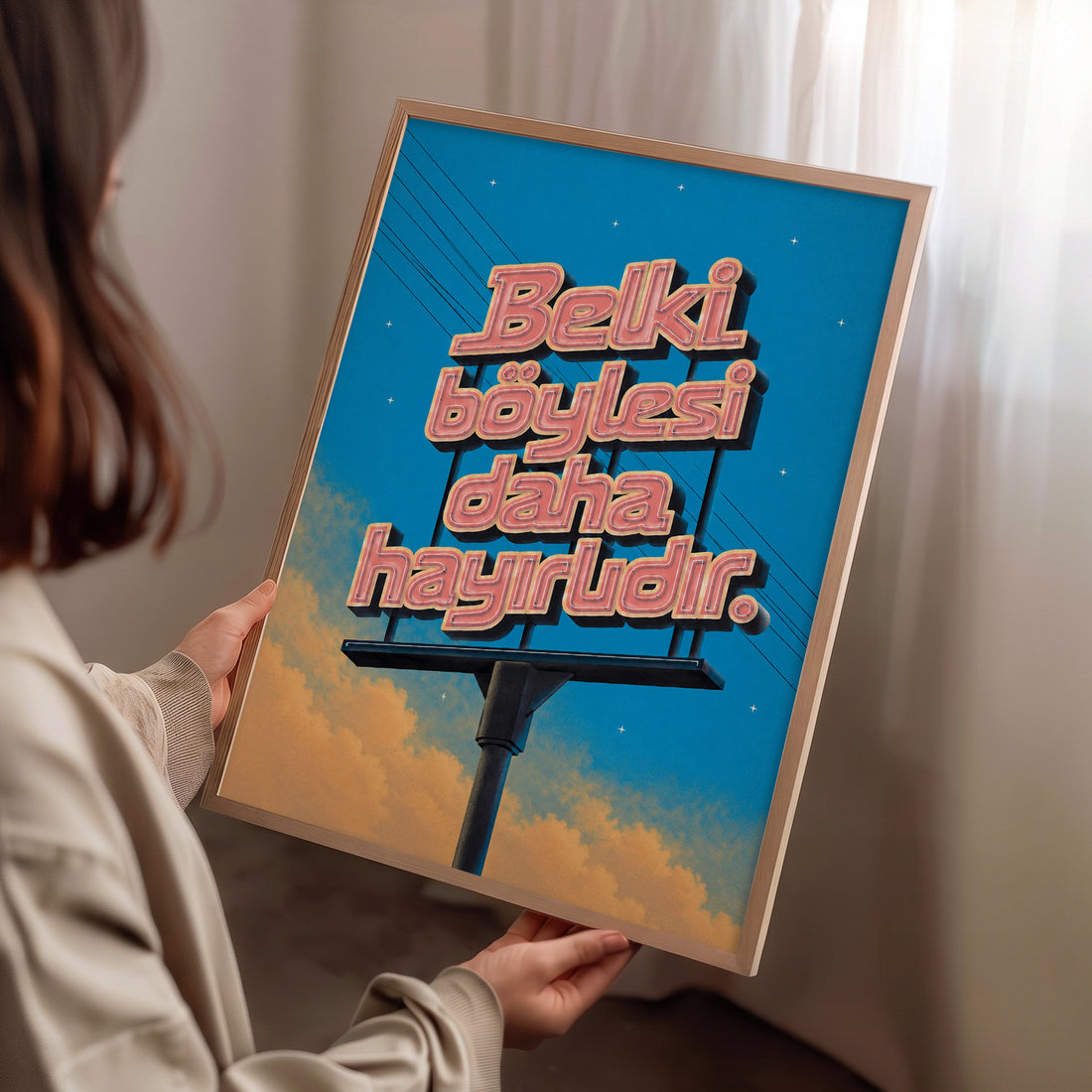 Belki Böylesi Daha Hayırlıdır Poster Baskı