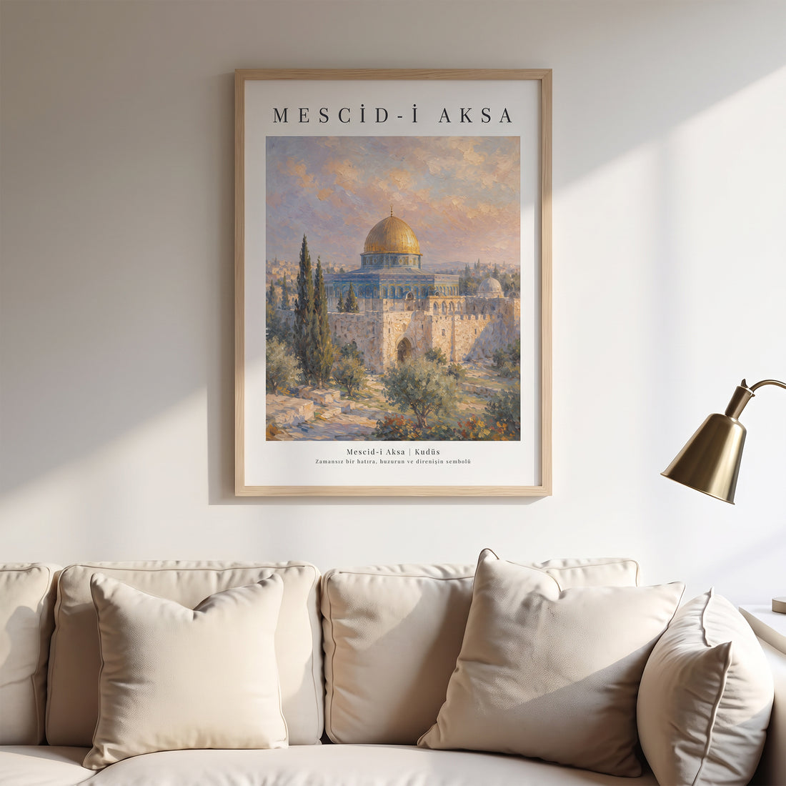 Mescid-i Aksa Poster – Kudüs Temalı Dekoratif Duvar Posteri