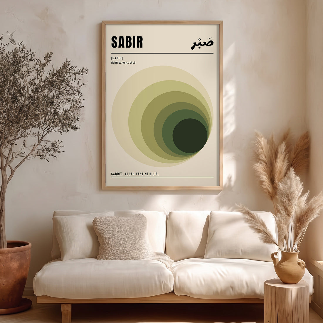Sabret, Allah Vaktini Bilir Poster Baskı