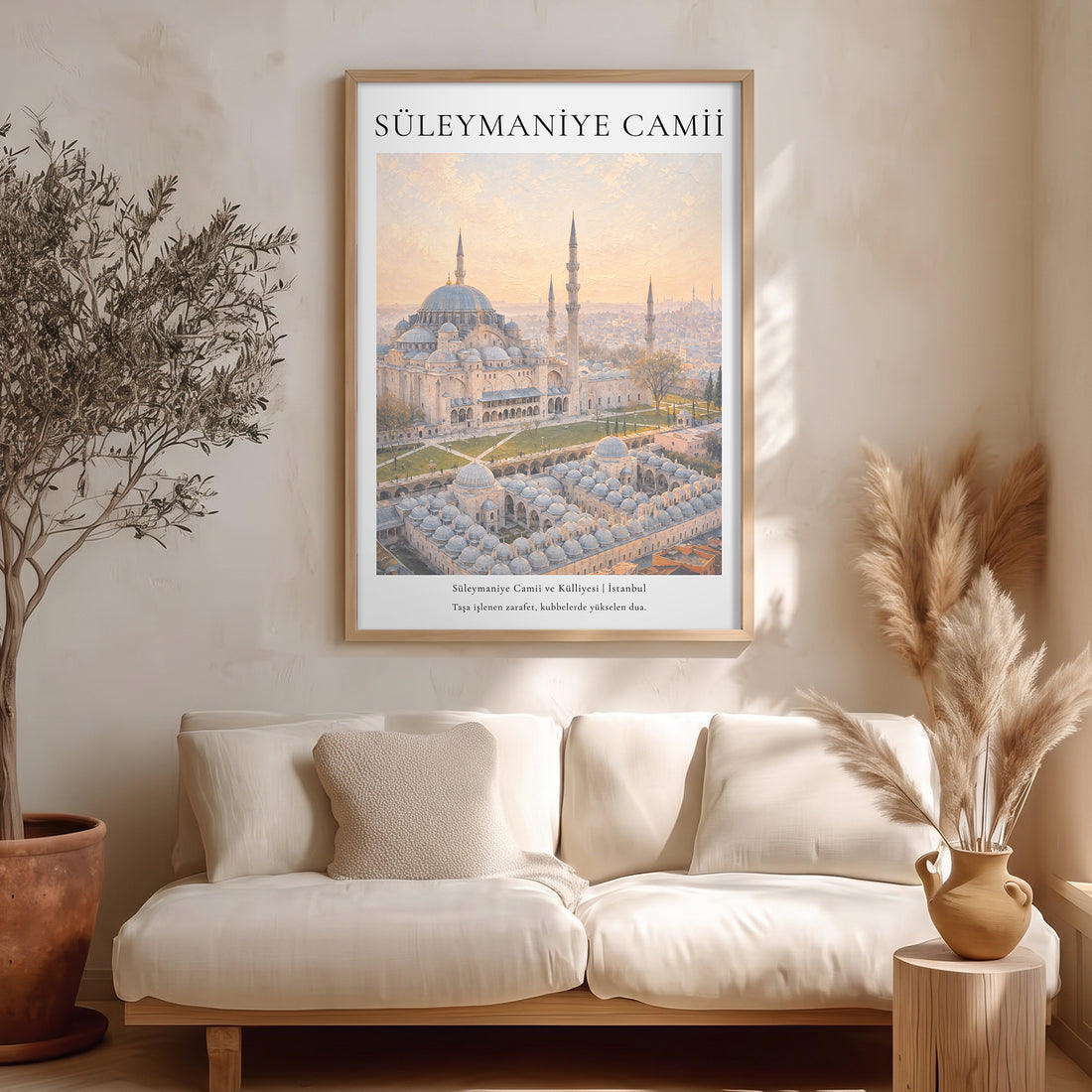 Süleymaniye Camii İstanbul Mimari Poster