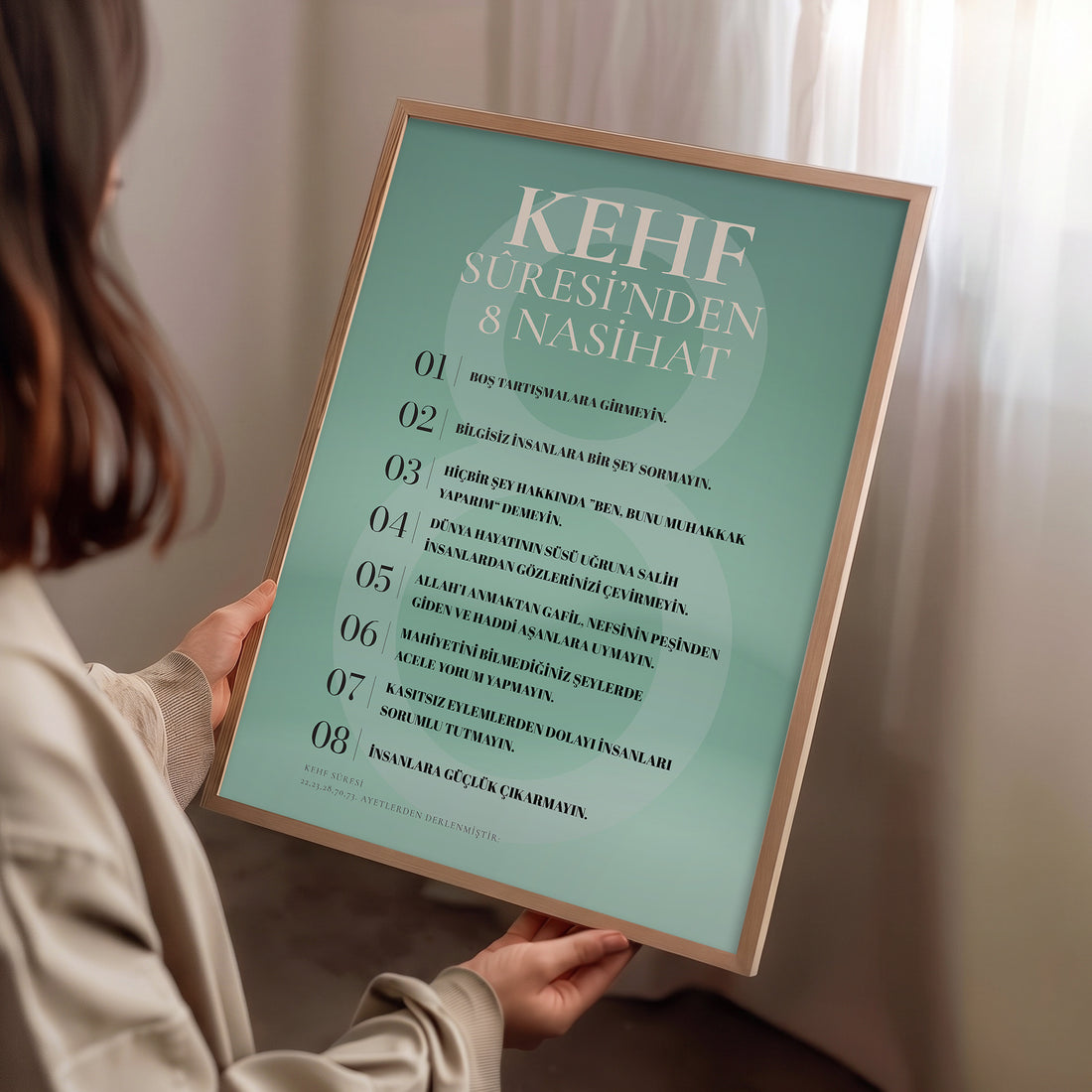 Kehf Sûresi’nden 8 Nasihat Poster Baskı