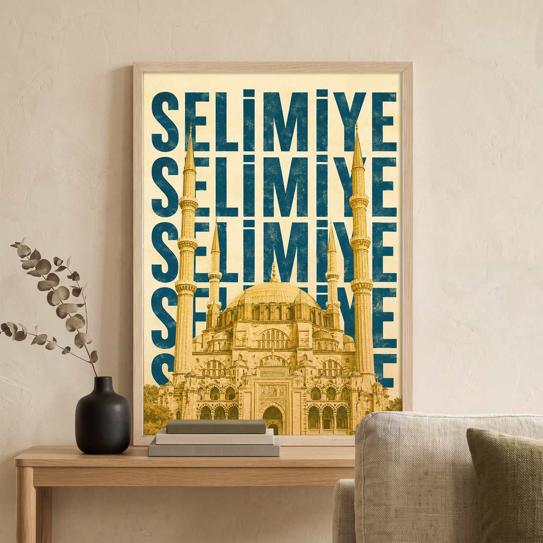 Selimiye Camii Retro Posteri
