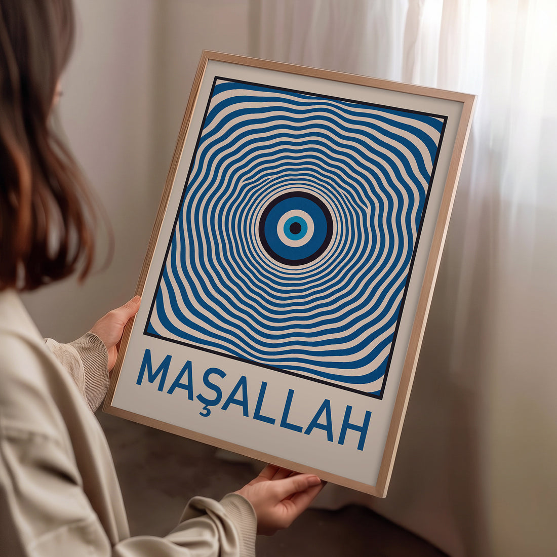 "Maşallah" Nazar Boncuğu Poster Baskı