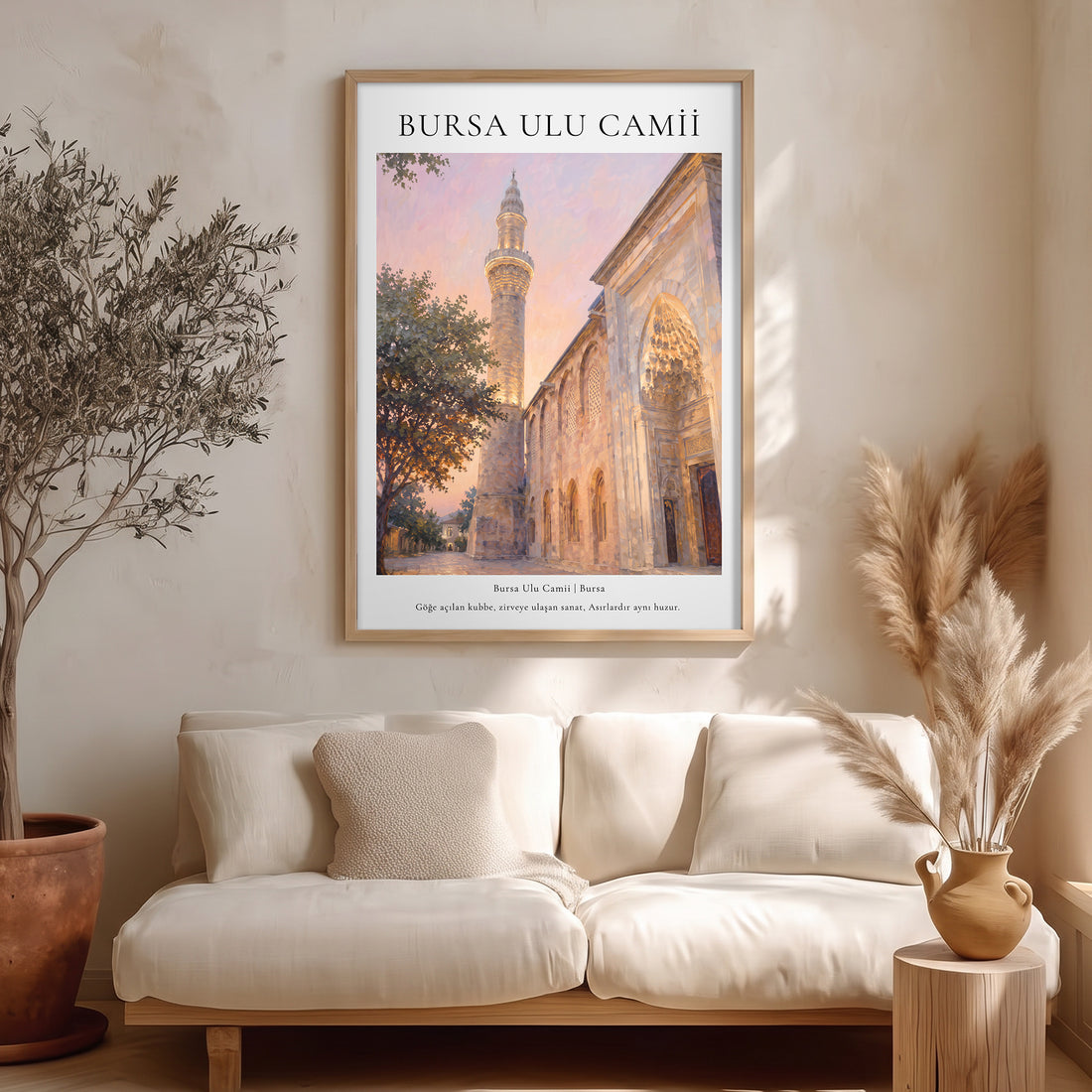 Bursa Ulu Camii Mimari Poster