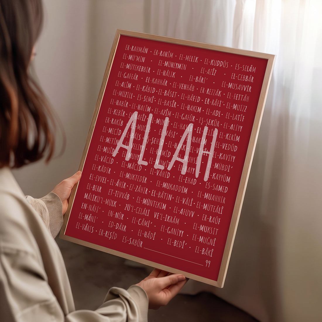 Allah’ın 99 İsmi Esmaü’l Hüsnâ Poster Baskı