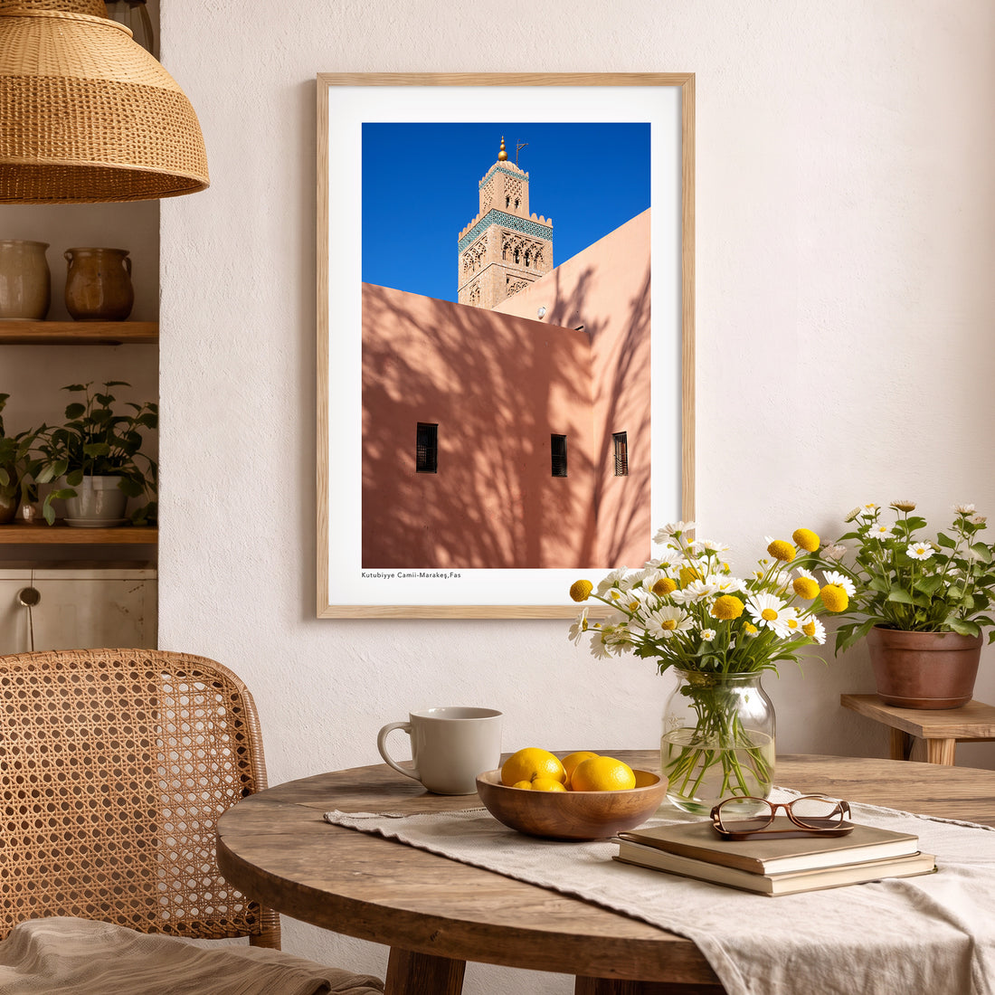 Kutubiyye Camii – Marakeş, Fas Poster Baskı